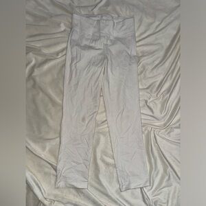 High Waisted White Leggings